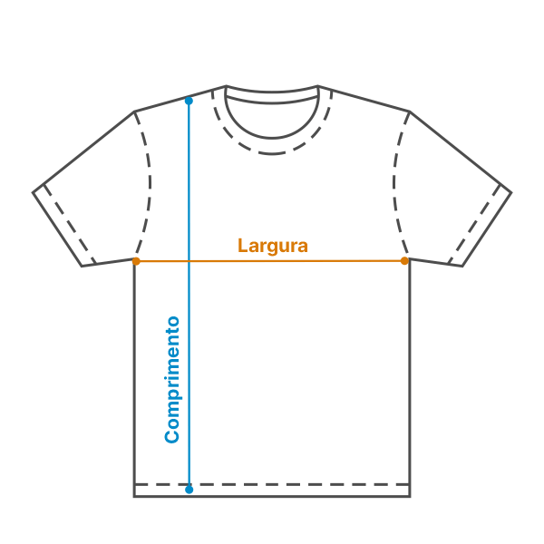Guia de medidas Camiseta Masculina Edticiclo Absolute Style